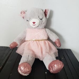 Dandee Ballerina Mouse Stuffed Animal Plush 2020 Grey Pink Dress Tulle Sparkly